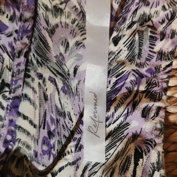 Purple and Black Halter A-line Mini Dress - Picture 2 of 6